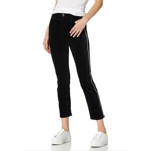 NWT AG Adriano Goldschmied Velvet Isabelle High-Rise Pant Super Black 26 NEW
